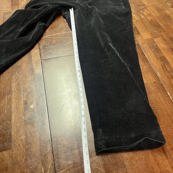 Brooks Brothers Hudson Corduroy Pants Mens 35x30 Fits 34x29 Black Flat Front Hem - Picture 5 of 13